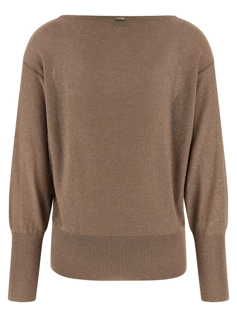 Herno Brown Viscose Cardigan
