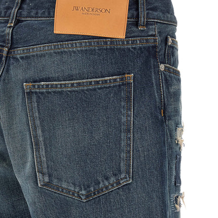 J.W.Anderson Blue Cotton Straight-Leg Jeans