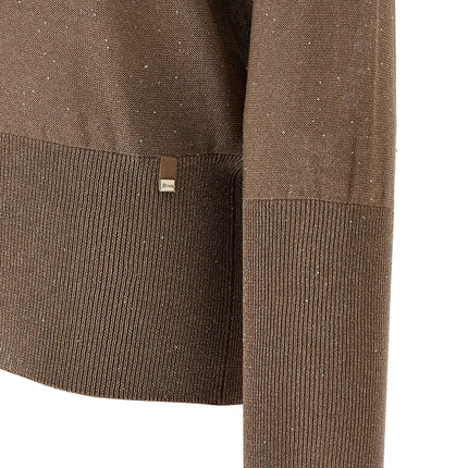 Herno Brown Viscose Cardigan