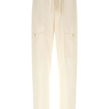 Jil Sander Beige Cotton Cargo Pants