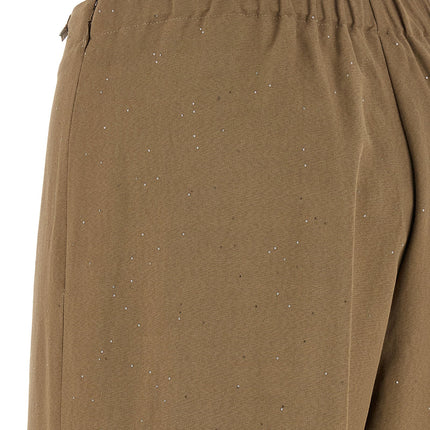 Herno Brown Viscose Casual Pants
