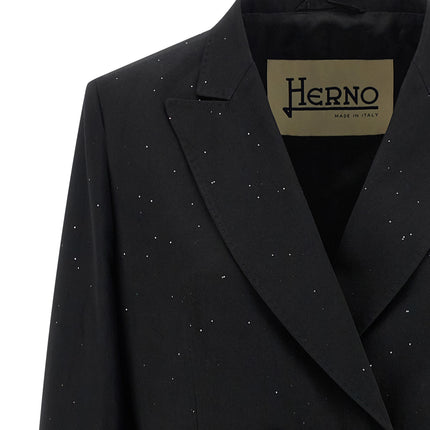 Herno Black Viscose Blazer