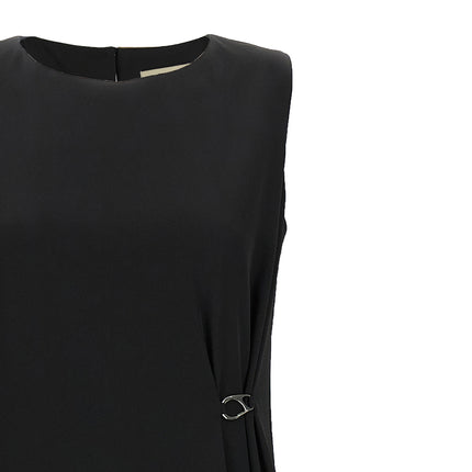 Herno Black Polyester Long Dress