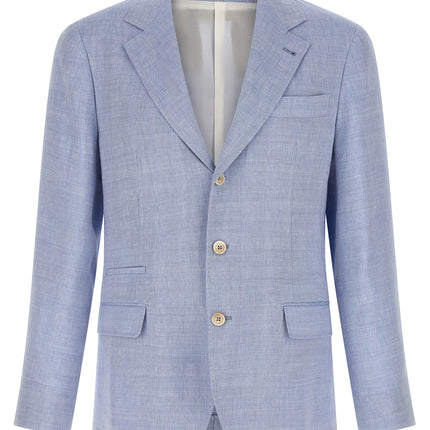 Brunello Cucinelli Blue Linen Blazer