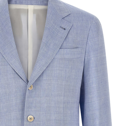 Brunello Cucinelli Blue Linen Blazer