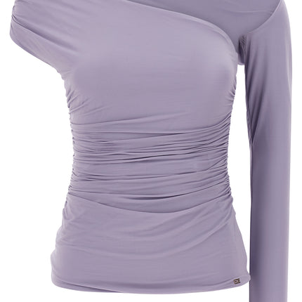 Elisabetta Franchi Purple Viscose Tank Tops