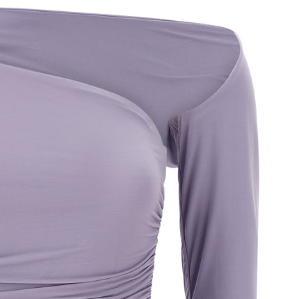 Elisabetta Franchi Purple Viscose Tank Tops