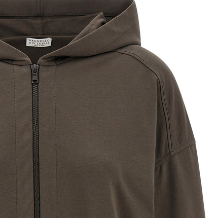 Brunello Cucinelli Brown Cotton Hoodie