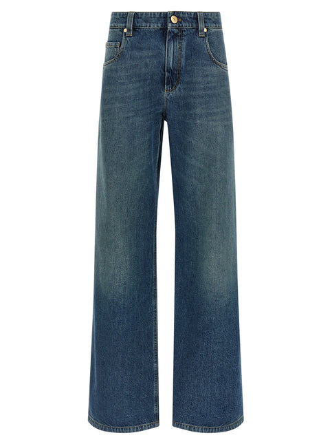 Brunello Cucinelli Blue Cotton Jeans Denim