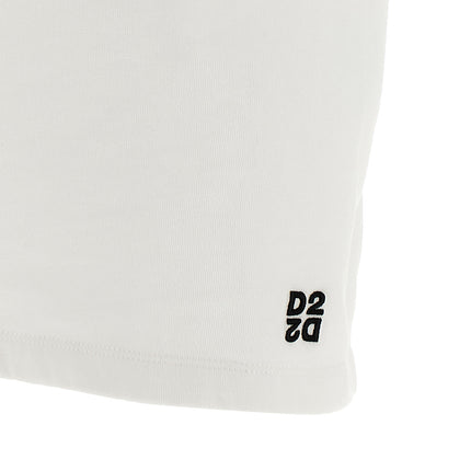 Dsquared² White Cotton Short Dress