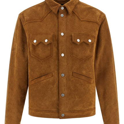 Dsquared² Beige Polyvinyl Leather Jacket