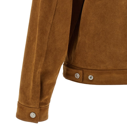 Dsquared² Beige Polyvinyl Leather Jacket