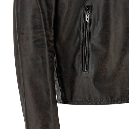 Diesel Brown Cowhide Leather Jacket