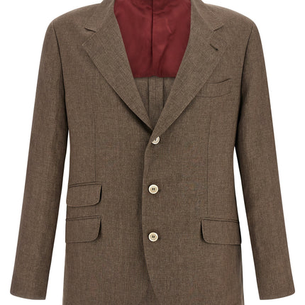 Brunello Cucinelli Brown Linen Blazer