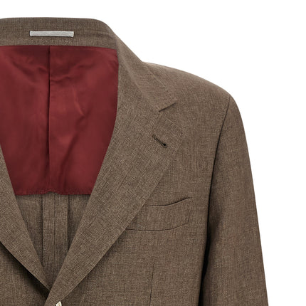 Brunello Cucinelli Brown Linen Blazer
