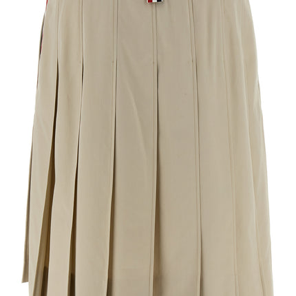 Thom Browne Beige Cotton Long Skirt
