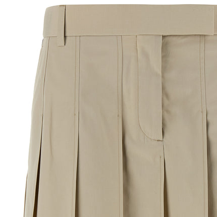 Thom Browne Beige Cotton Long Skirt