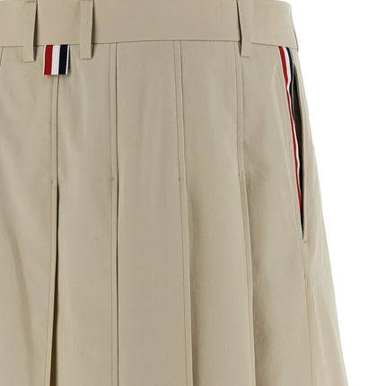 Thom Browne Beige Cotton Long Skirt