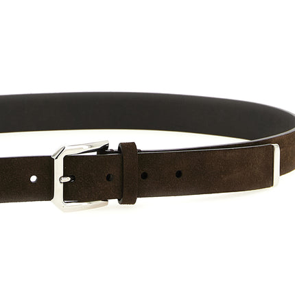 Brunello Cucinelli Brown Bull Skin Regular Belt