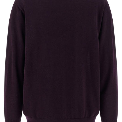 Dries Van Noten Purple Merino Wool Cardigan