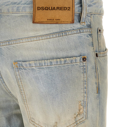 Dsquared² Blue Cotton Jeans Denim