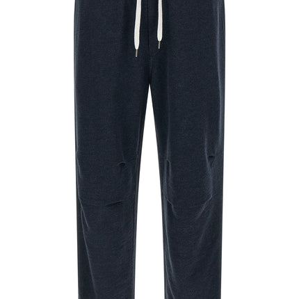 Brunello Cucinelli Blue Cotton Joggers (Workout Pants)