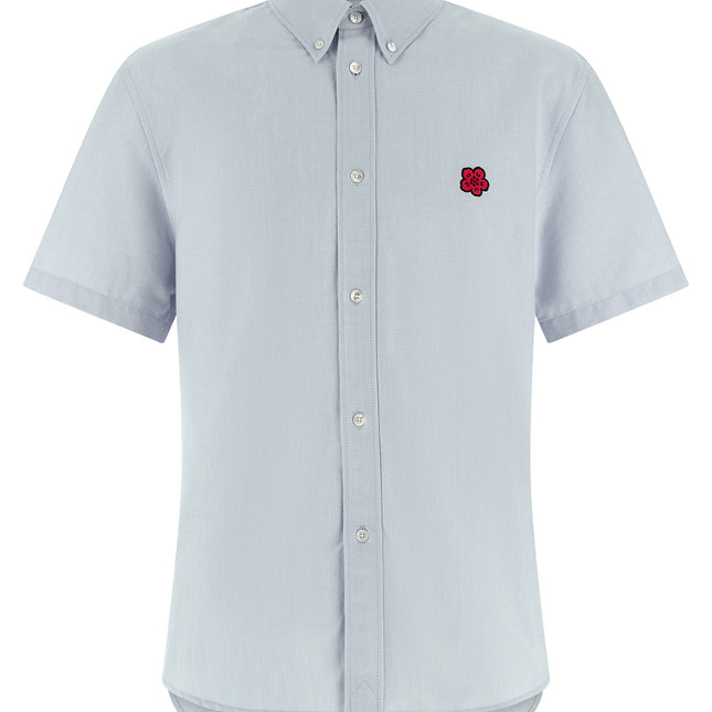 Kenzo Blue Cotton Blouse