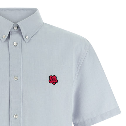Kenzo Blue Cotton Blouse