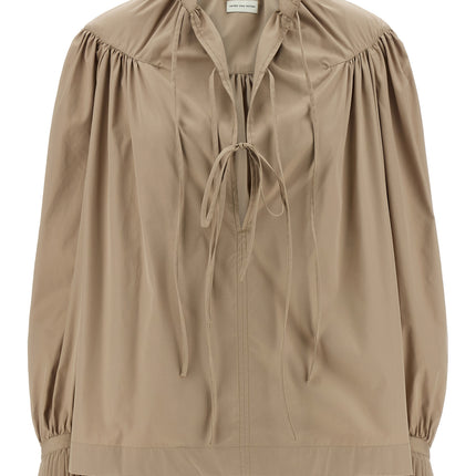 Dries Van Noten Beige Cotton Blouse