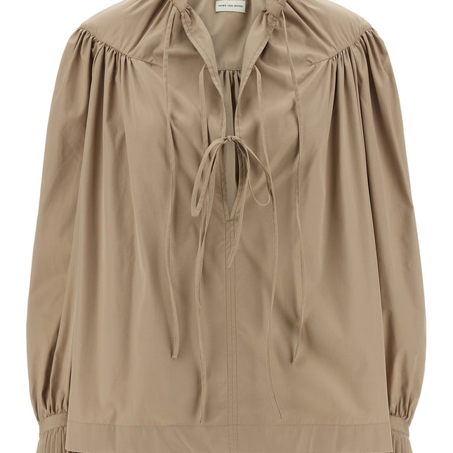 Dries Van Noten Beige Cotton Blouse