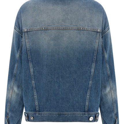 Versace Blue Cotton Denim Jacket