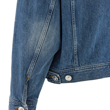 Versace Blue Cotton Denim Jacket