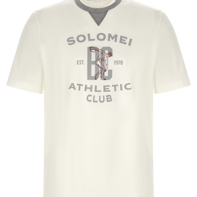Brunello Cucinelli White Cotton T-Shirt