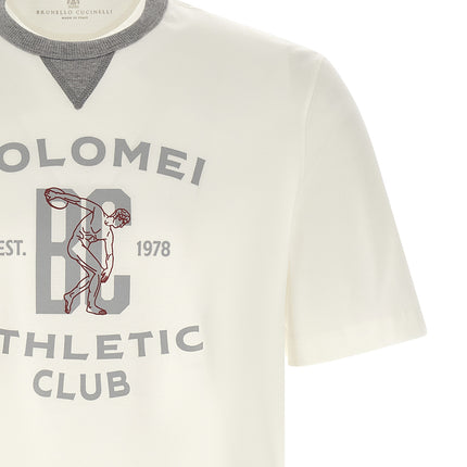 Brunello Cucinelli White Cotton T-Shirt