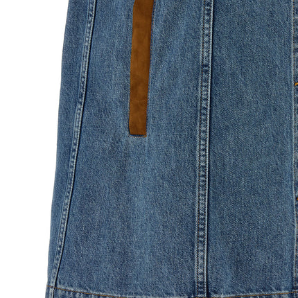 Versace Blue Cotton Short Dress