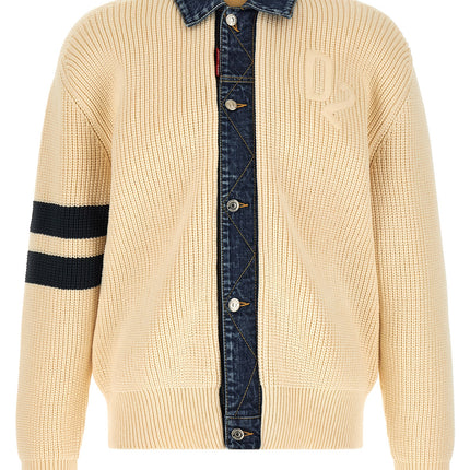 Dsquared² Beige Cotton Cardigan