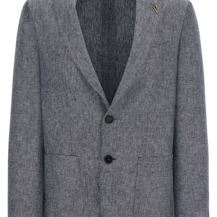 Pal Zileri Blue Linen Blazer