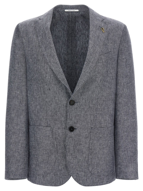 Pal Zileri Blue Linen Blazer