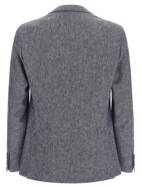 Pal Zileri Blue Linen Blazer