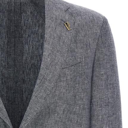 Pal Zileri Blue Linen Blazer