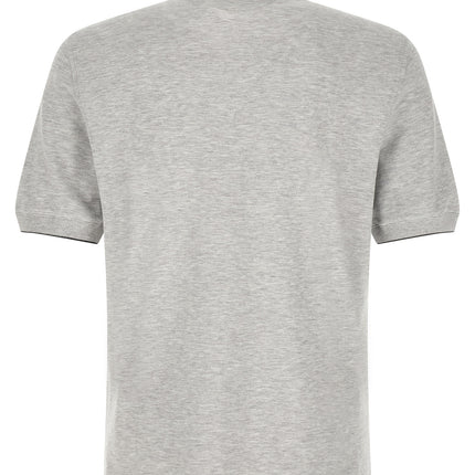 Brunello Cucinelli Gray Cotton Polo Shirt
