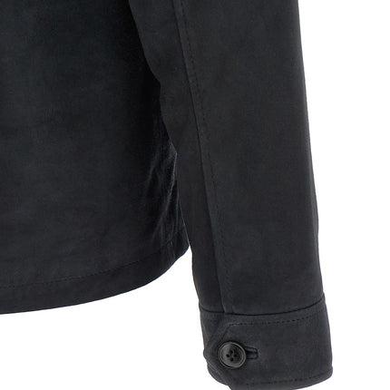 Pal Zileri Blue Leather Leather Jacket