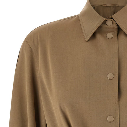 Max Mara Beige Virgin Wool Blouse