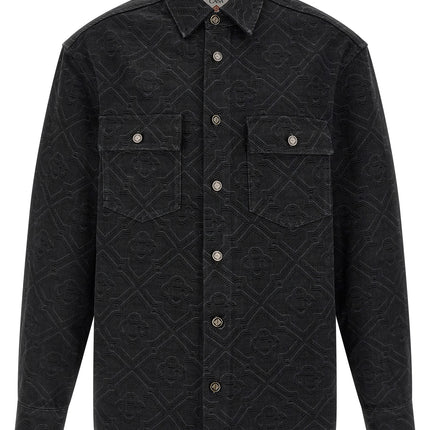 Casablanca Black Cotton Blouse