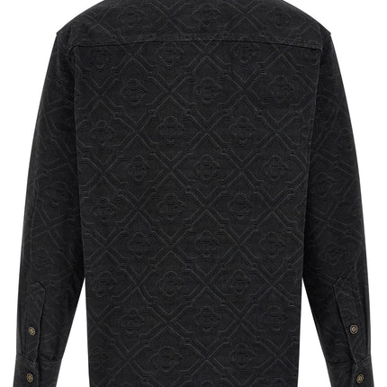 Casablanca Black Cotton Blouse