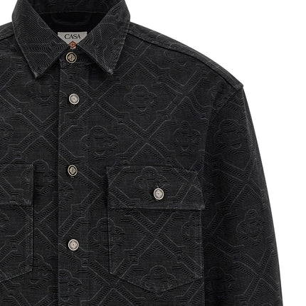 Casablanca Black Cotton Blouse