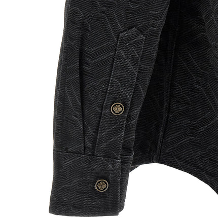 Casablanca Black Cotton Blouse