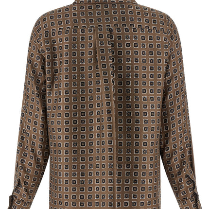 Max Mara Brown Silk Blouse