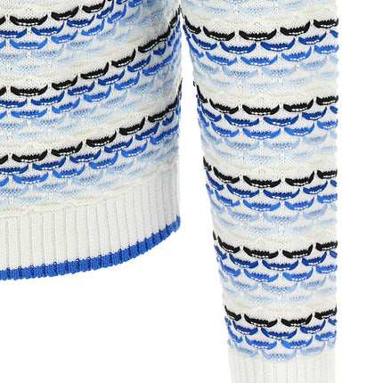 Casablanca Blue Cotton Polo Shirt