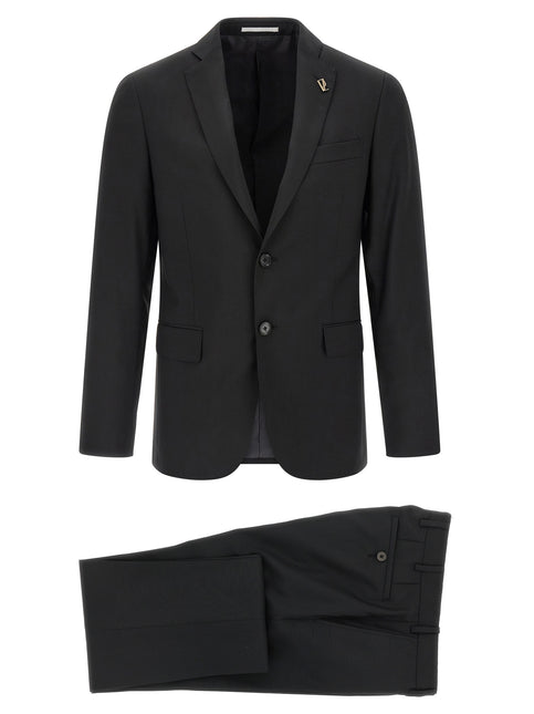 Pal Zileri Black Wool Two-Piece Suit